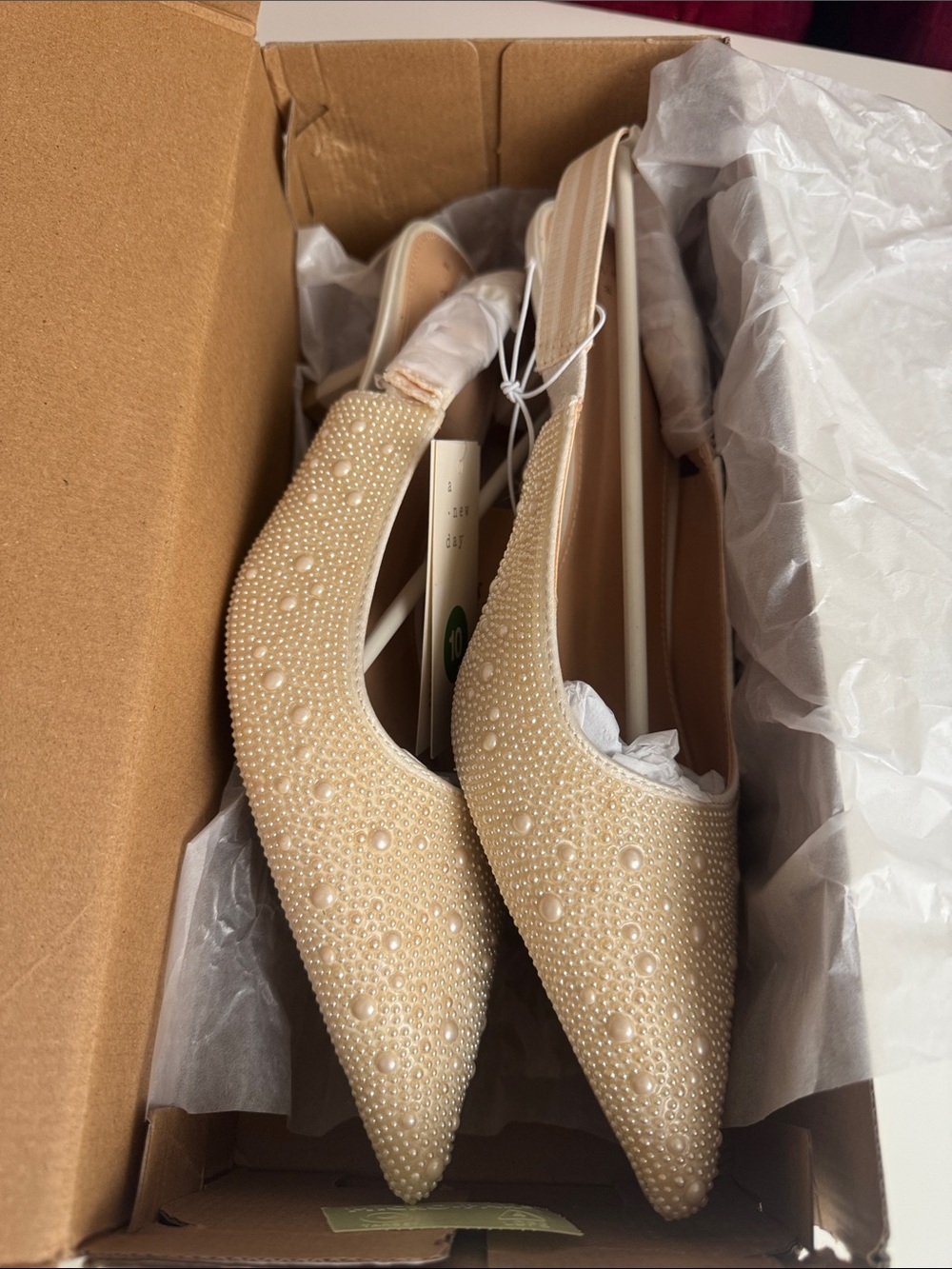 a new day White Minimalist Shoe Box